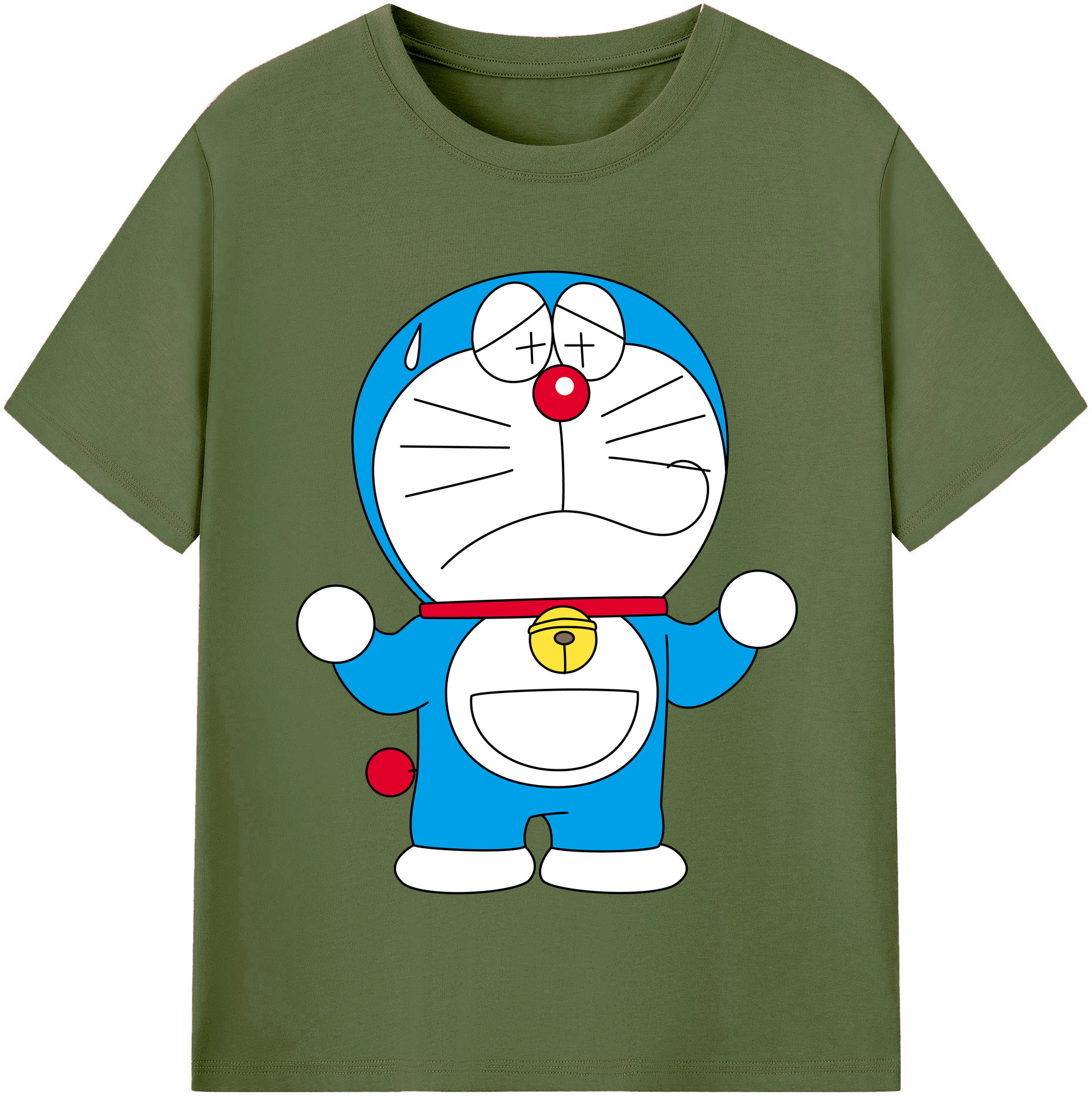 （画像用） ドラえもん Doraemon 綿100％半袖Tシャツ（フロントプリント）